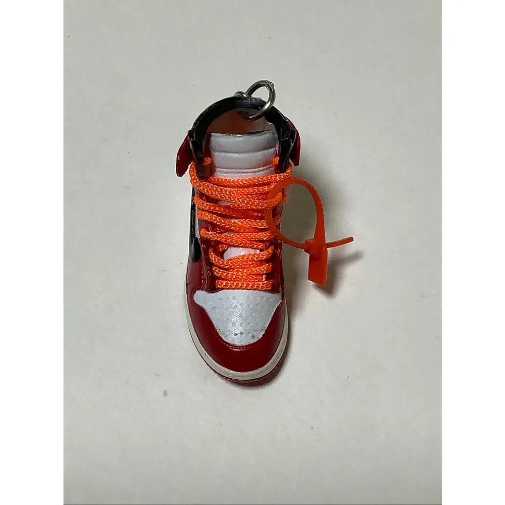 Air Jordan 1 Retro High Off-White Chicago Mini Sneaker Keychain Keyring F16-13
